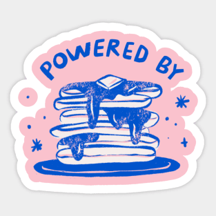 Powered by Pancakes Sticker